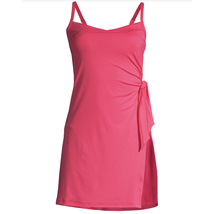 Lands&#39; End Sweetheart Swim Dress | Women&#39;s 18 | Pink One-Piece Swimsuit - £47.74 GBP