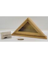 Z) Wooden 3x5 Folded Flag Display Case Box Table Top - $19.79