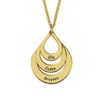 18 Kt Solid Yellow Gold Personalized Custom Name Women&#39;S Necklace Chain Pendant - £1,311.83 GBP