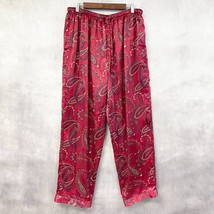 Valerie Stevens Woman Satin Pajama Pants Size 1X Red Paisley Regency Cla... - £14.45 GBP