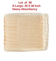 50 Heavy Absorbency Underpad X-Large 36x36 QUILTED Dog Puppy Training Pe... - £47.70 GBP