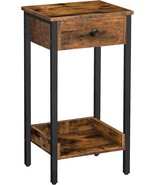 To Save Space, The Hoobro Nightstand, End Table, Tall Nightstand With Dr... - £50.90 GBP