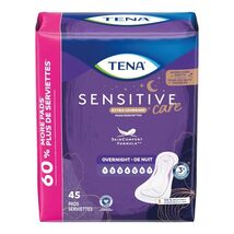 Tena Sensitive Care Extra Coverage Overnight Incontinence Pads, 41 CT op... - $22.99