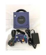 Used-Nintendo Gamecube Console Controller Set DOL-001 Purple, Free Ship-... - £68.36 GBP