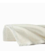 Sferra St Moritz Snow Twin Plush Blanket Solid 100% Combed Cotton Portug... - $3,122.15 MXN