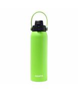 Aquatix Double Wall Insulated 32 Ounce Lime Bottle with Removable Strap ... - £20.98 GBP