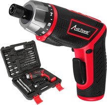 Rechargeable 4V Cordless Screwdriver Kit From Avid Power With 44 Pieces Of - £36.71 GBP