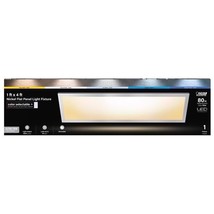 Feit 1&#39; X 4&#39; FT. Brushed Nickel Flat Panel 6-Way Color Select Led Fixture - $72.25