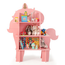 Unicorn Bookcase for Kids 3-Tier Toy Storage Organizer with Open Storage... - £144.72 GBP