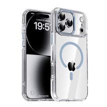 Case for iPhone 16 Plus (Color: Blue) Transparent Clear Hard Back Hard S... - $46.00