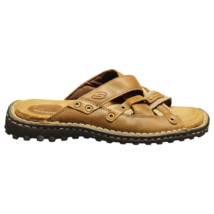 Vintage Skechers Slide Sandals Mens US 8 Brown Leather Comfort Slip On S... - $649.08 MXN