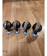 Lot of 4 Vintage 2.5&quot; SHEPHERD Metal Spherical Ball Swivel Caster Wheels... - $43.51 CAD