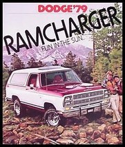 1979 Dodge Ramcharger 4X4 Original Truck Sales Brochure - £6.97 GBP