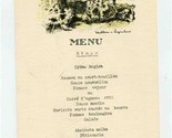 Hotel Schweizerhof Lucerne Restaurant Menu Lucerne Switzerland 1950 - $21.78