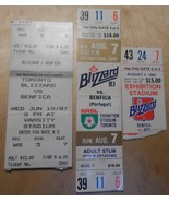Toronto Blizzard 3 Ticket Stubs Soccer Collectibles vs Portugal Benfica ... - $185.31 MXN
