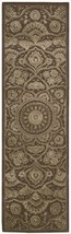 Nourison 5242 Regal Area Rug Collection Chocolate 2 ft 3 in. x 8 ft Runner - £439.96 GBP