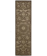 Nourison 5242 Regal Area Rug Collection Chocolate 2 ft 3 in. x 8 ft Runner - £433.52 GBP