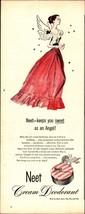 1946 Neet Cream Deodorant, keeps you sweet as an angel, Print Ad d7 - $24.11