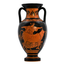 Rape of Europa Europe and Bull God Zeus Vase Ancient Greek Pottery Ceramic - £109.58 GBP