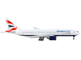 Boeing 777-200ER Commercial Aircraft w Flaps Down British Airways - OneWorld Whi - £58.55 GBP