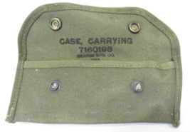 2 QTY NOS 1944 WWII PISTOL BELT POUCH CANVAS CARRYING CASE 7160198 M15 S... - $21.86