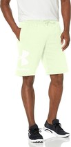 Under Armour UA Rival Fleece Big Logo Gym Shorts Mens M Neon Green Yellow NEW - £23.36 GBP