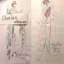 40  Vintage Fashion Illustrations 18x12 Mr. Charles Original Drawings Ha... - $495.00
