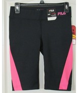 Fila Performance Activewear Bermuda Shorts Black/Pink Women&#39;s Sz XS NWT ... - $18.05