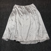 Vintage Maidenform Satin Slip Nightwear Women XL White Something Special - $18.49