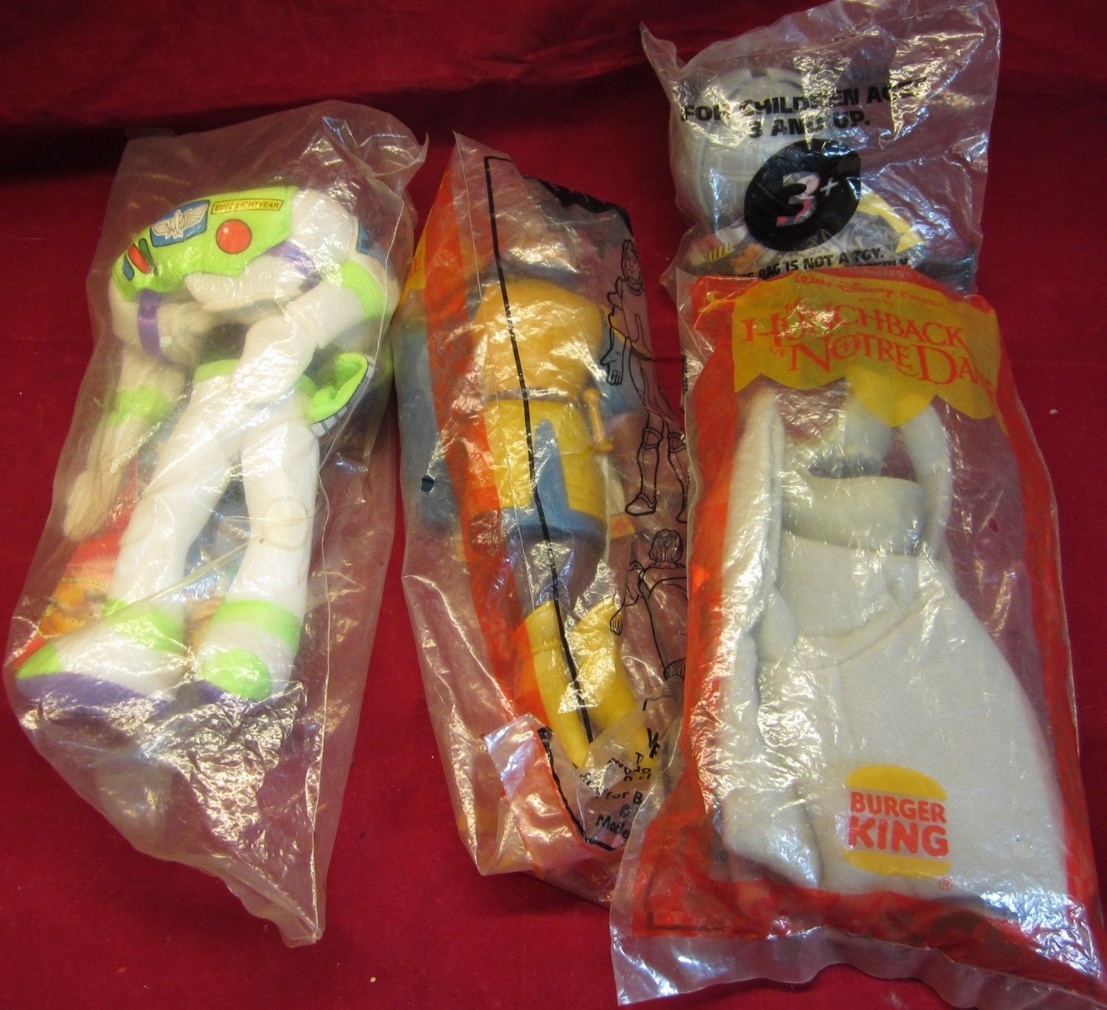 4 Vintage Burger King/Taco Bell Toys - Death Star/Hunchback Notre Dame/Buzz Ligh - $19.79