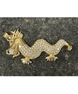 Stunning Large Solid 14K Gold Chinese Dragon Pendant 1.8 Carats of Diamonds - £1,249.89 GBP