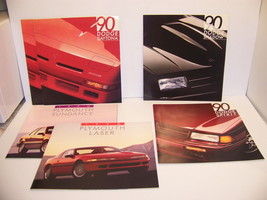 1990 PLYMOUTH LASER SUNDANCE DODGE SPIRIT DAYTONA SALES BROCHURES (6) - $31.50