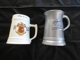 2 Vintage Penn State University Mugs Or STEINS--1953 Fraternity, Armetale Pewter - £11.79 GBP
