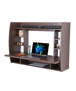Basicwise 31.5 x 43.25 x 8.75 in. Wall Mount Laptop Office Desk with She... - €198,06 EUR