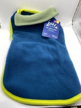 NWTs Youly The Nature Lover Dog Coat Size xs/Small 12-14” Blue &amp; Green - £7.12 GBP
