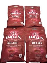 4 PK - HALLS Relief Cherry Cough Drops, 30 Drops Exp 01 /20/26 - $14.60