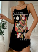 Womens Queen Lingerie Sexy Nightshirt Xlarge - $16.00