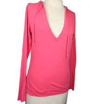 Pink Lightweight Tee Shirt Hoodie Size Small  - £19.47 GBP