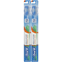 Pack of (2) New Oral-B Indicator Toothbrush Soft Head - £7.58 GBP