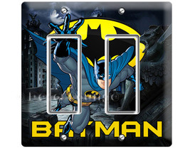 Batman Forever Bruce Wayne super hero Double GFI light switch wall plate... - $15.99