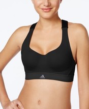 adidas Womens Committed Racerback Sports Bra Color Black Size M - $43.54