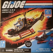 GI Joe Cobra F.A.N.G. Vehicle and figure. 44 Pc Construction Set By Hasbro - £5.93 GBP