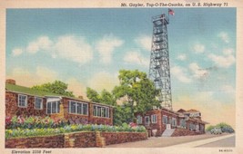 Mt. Gayler Arkansas AR Postcard Top-O-The-Ozarks Tower Highway 71 - £2.35 GBP
