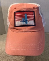 Johnnie-O Mens SnapBack Trucker Hat Cap. West Coast Prep. Color Melon/Peach - £11.06 GBP