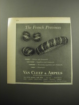 1957 Van Cleef &amp; Arpels Jewelry Advertisement - The French provinces - $18.49