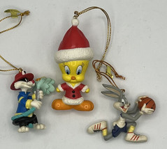 Ornament3 Looney Tunes Bugs Basketball , Tweety Santa  Sylvester Fire man - £8.88 GBP