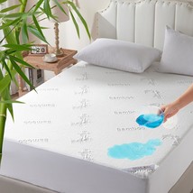 Waterproof King Size Mattress Protector, Cooling Mattress Pad Fitted, Hotel - $43.93