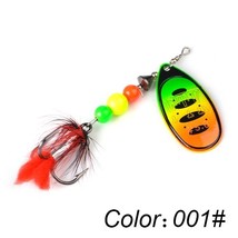 FTK 1pc Fishing Lure Spinner Bait 8 colors 12g 18g Wobblers Spoon Lures Pike  B  - £41.76 GBP