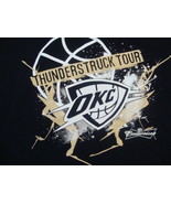 NBA Oklahoma City Thunder Thunderstruck Tour Basketball Fan Black T Shir... - £11.67 GBP