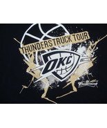 NBA Oklahoma City Thunder Thunderstruck Tour Basketball Fan Black T Shir... - £11.15 GBP